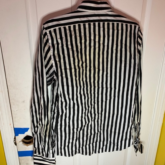 Topman black and white stripe dress shirt - Picture 3 of 3